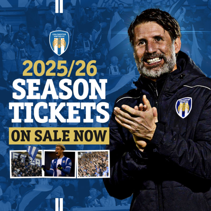 colchester united season tickets